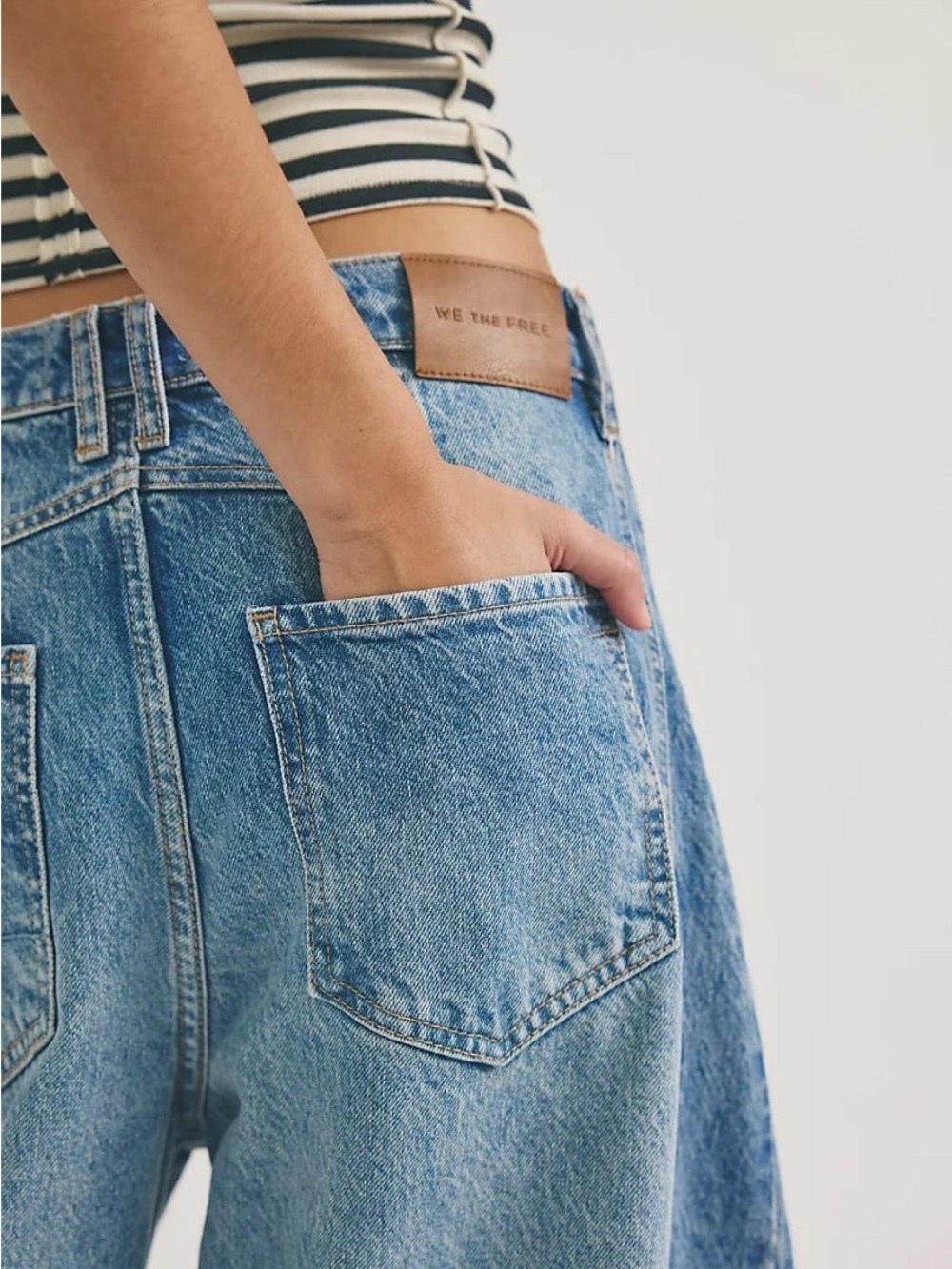 We The Free Good Luck Mid-Rise Barrel Jeans - Picture 4 of 4